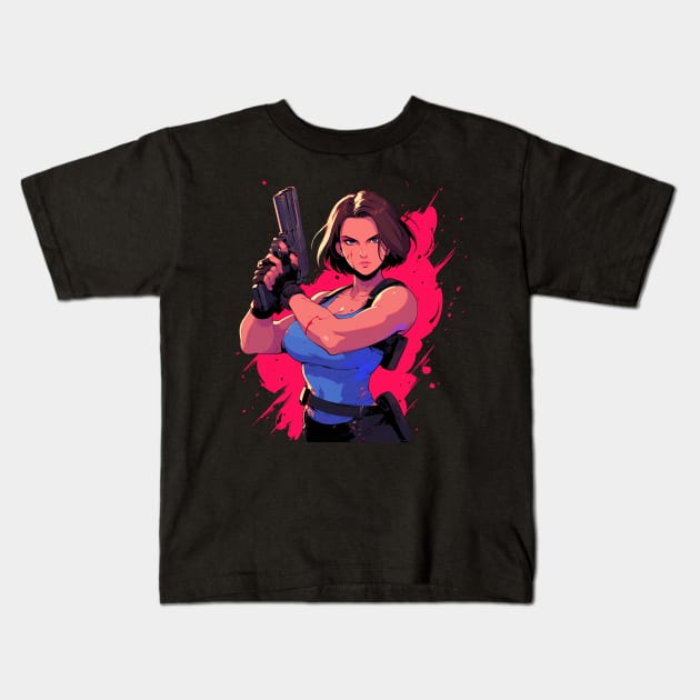 jill valentine Kids T-Shirt by StevenBag